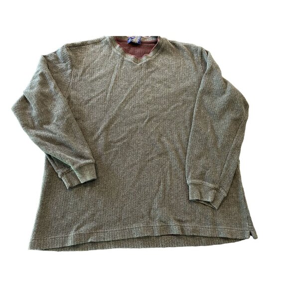 Club Room Charter Club XL Green Long Sleeve Crew Neck Sweater - Picture 6 of 6